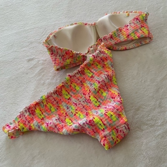 𝅺VICTORIA'S Secret Neon Confetti Two Piece Bikini NWOT - Picture 2 of 4